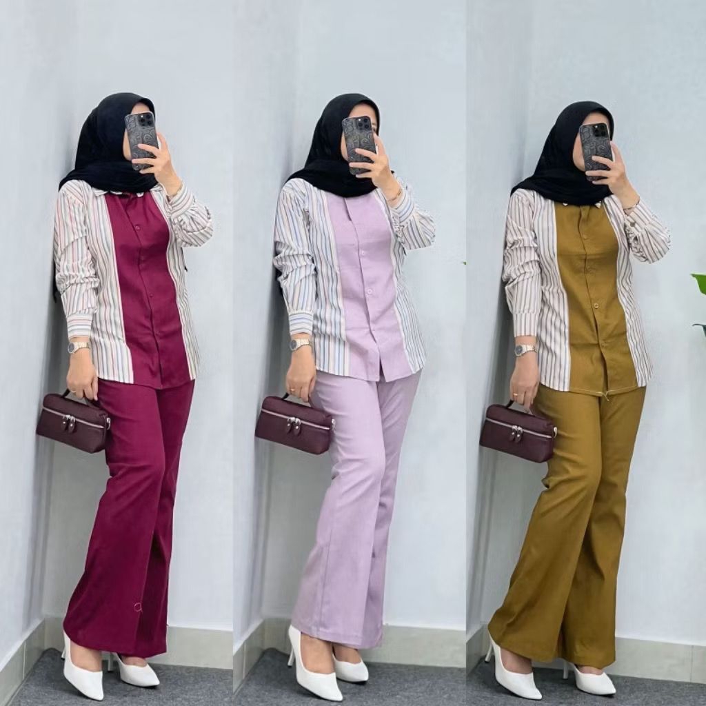 septa set Setcel setelan celana setelan muslim wanita baju muslim