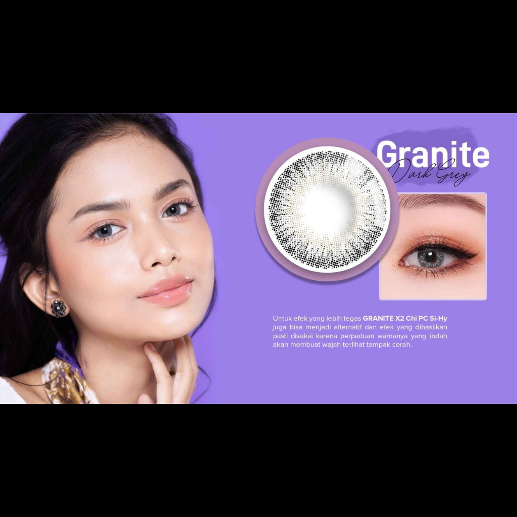 Softlens X2 Chi Granite Dark Grey Silicone Hydrogel by Exoticon