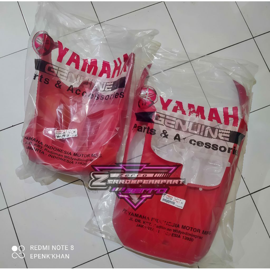 cover body kasar dek kolong dan dek paruh Mio sporty/smile warna merah