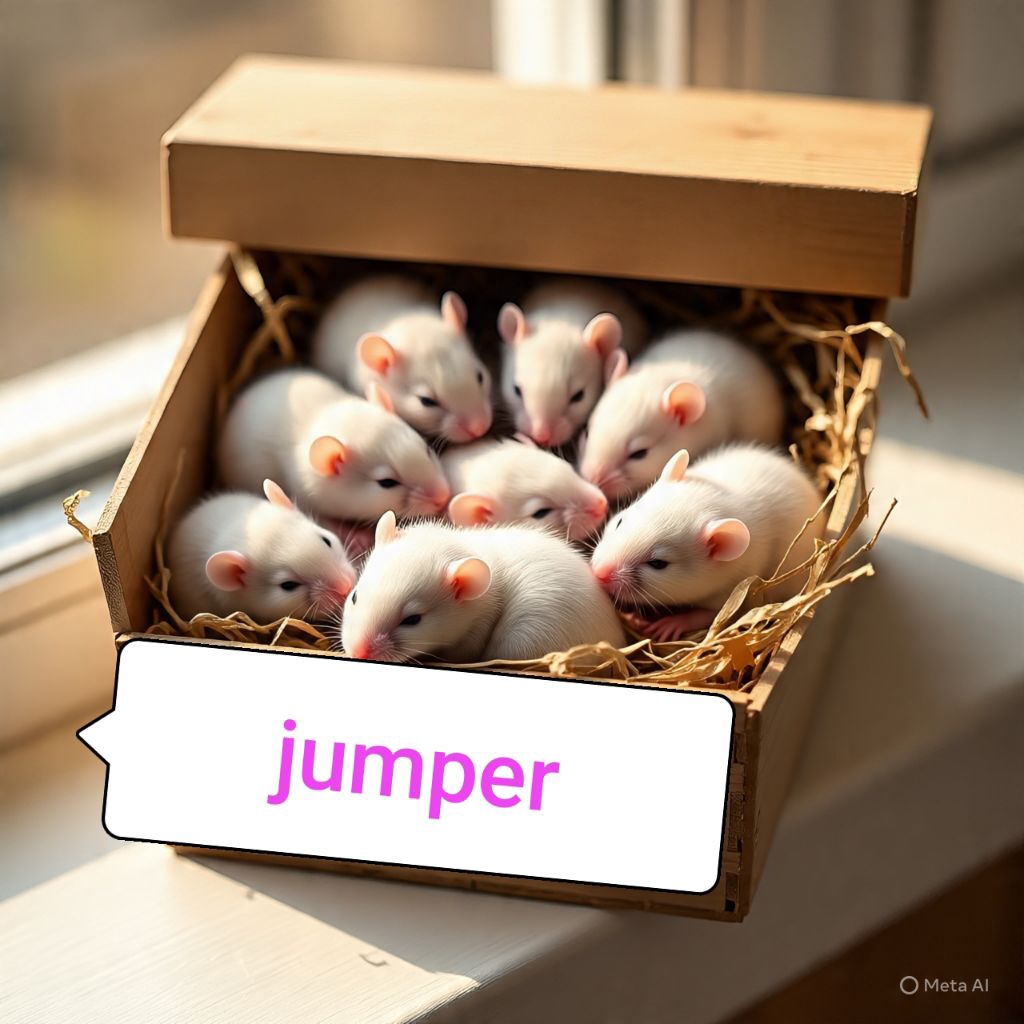 tikus mencit jumper buat umpan reptil dan penelitian laboratorium