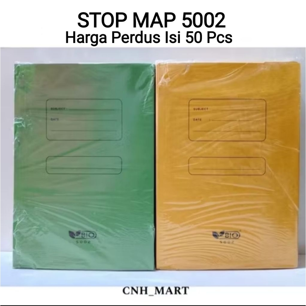 50Pcs (1 Pak ) - Map Kertas 5002 - Stop Map Folio - Stop Map 5002 Bio - Gand - Next- M - Harga 50Pcs