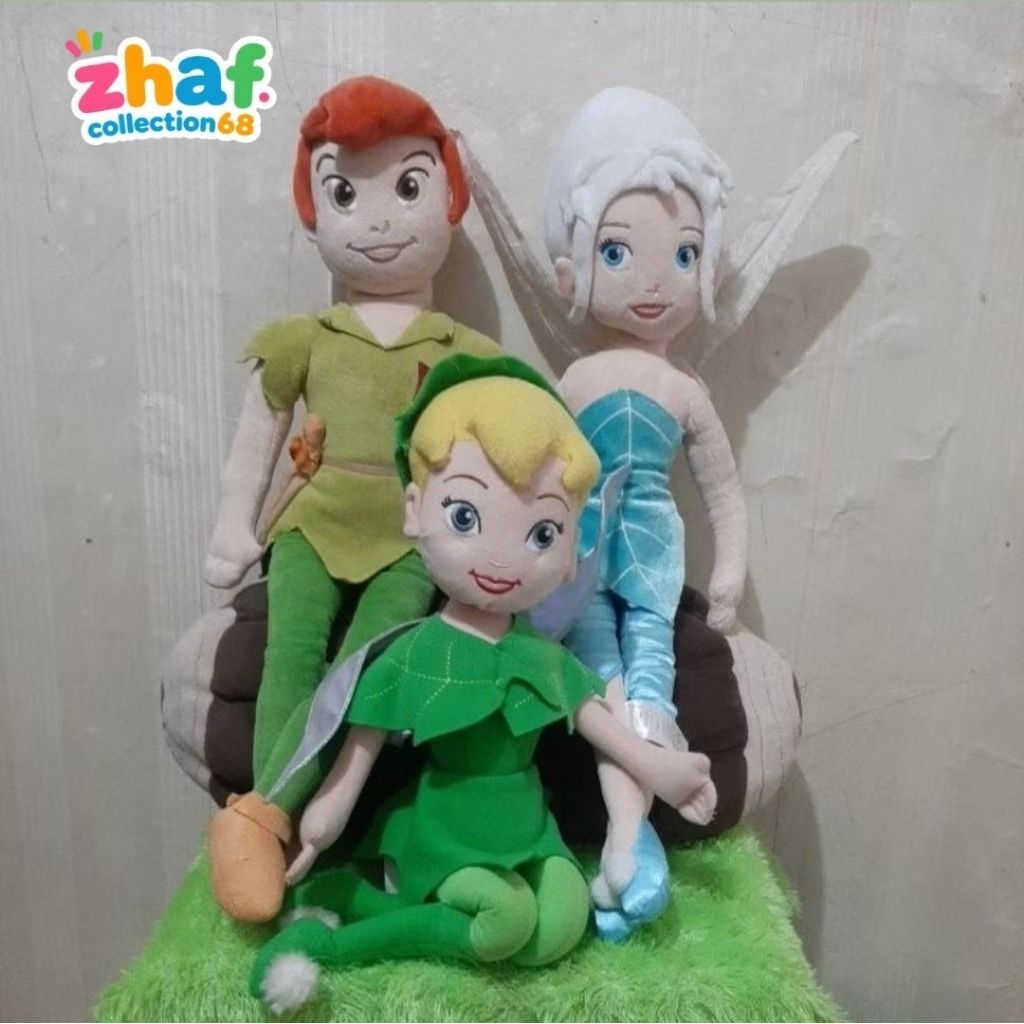 boneka peterpan || boneka thinkerbell || boneka periwinkle