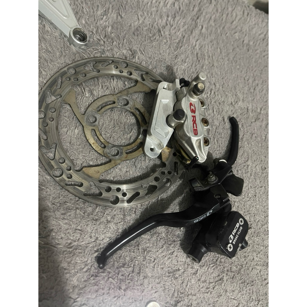 paketan master rem rcb e2 kaliper rcb breket cnc 220 dish sustar barang second