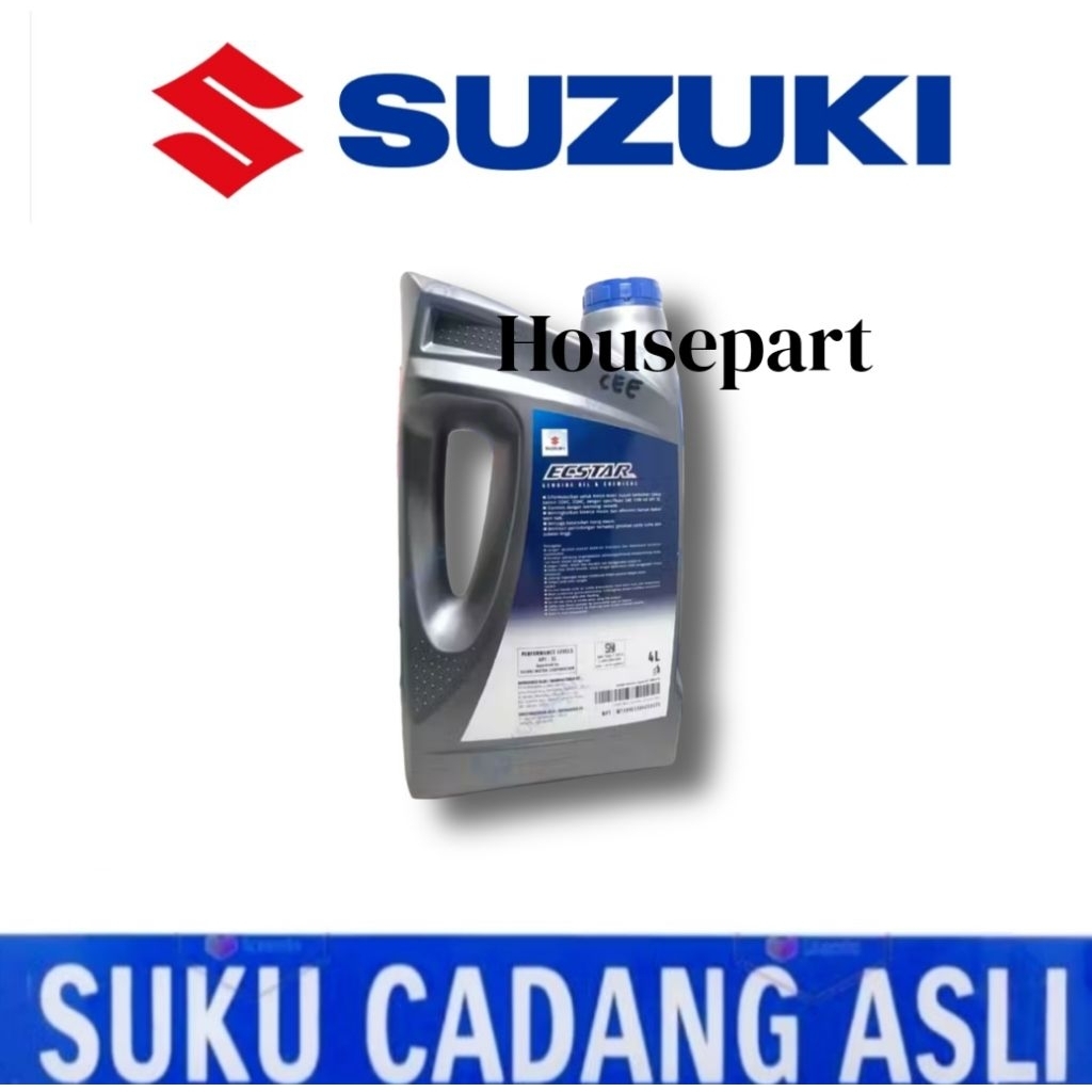 Oli Mesin Suzuki ECSTAR SGO F7000 10W-40 SL Semi Synthetic Sintetis 4 Liter Pelumas Oli Mesin Mobil 
