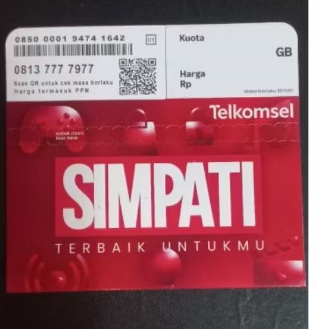 telkomsel simpati as indosat XL axiata tree smartfren,nomor cantik 11 digit 7777977 hexa panca super