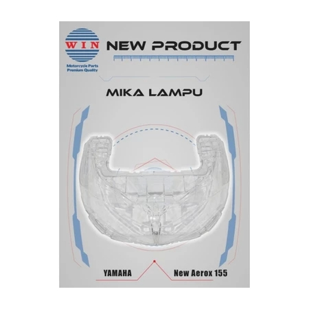 MIKA KACA LAMPU DEPAN NEW AEROX 155 - 2021