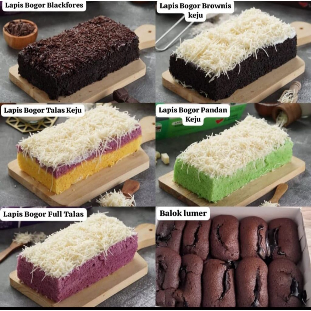 bolu Lapis Talas Bogor/Kue Balok Brownies