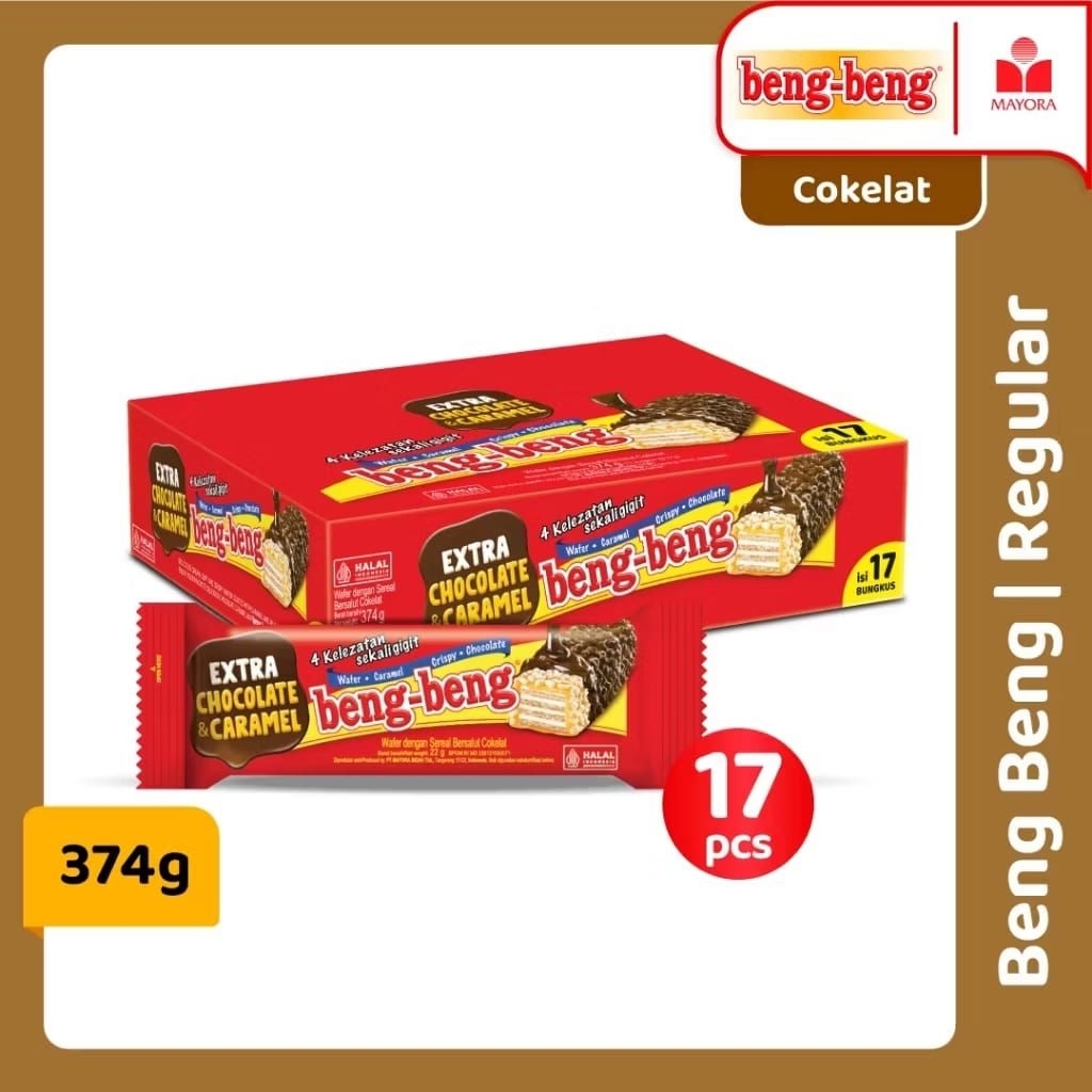 beng beng cokelat & caramel 1pack