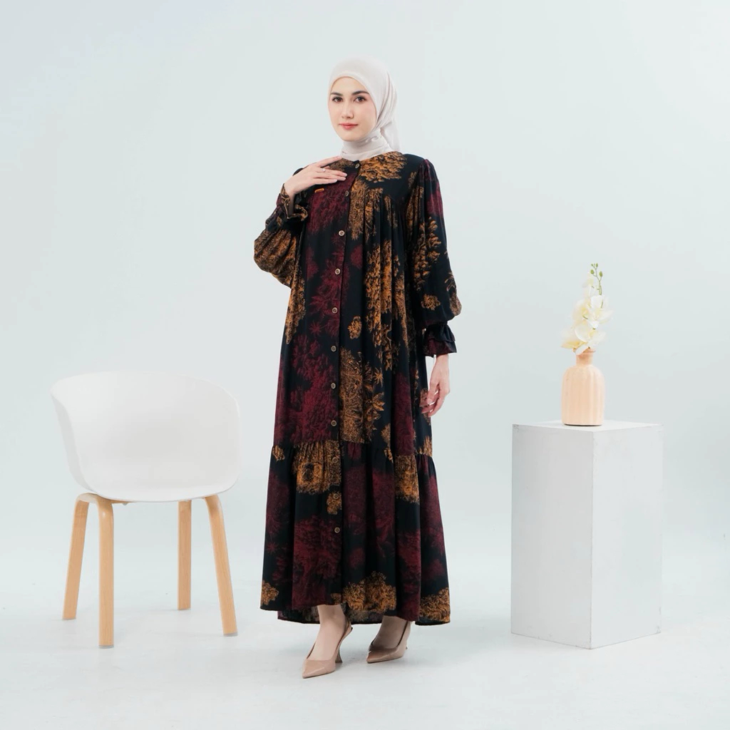 Gamis Motif Terbaru Bahan Rayon Premium By SyifaZakia