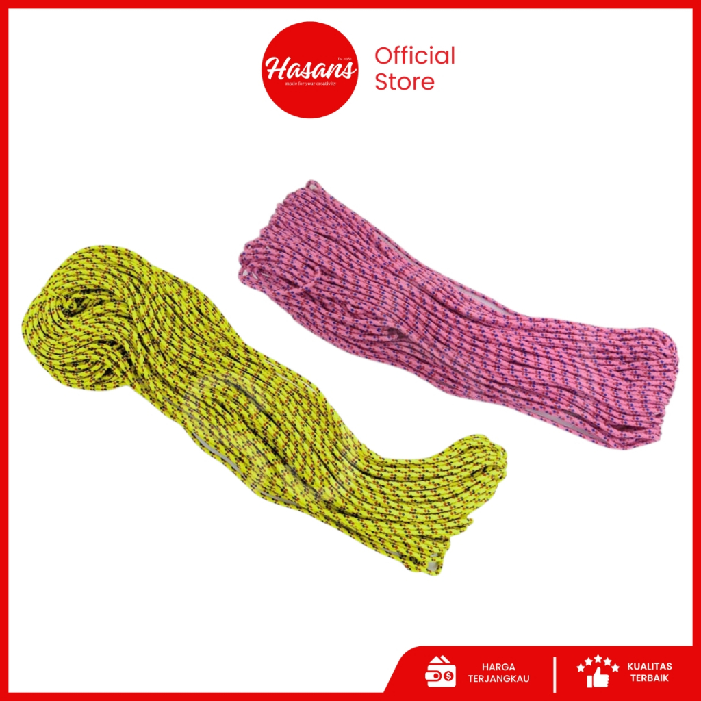 Tali Kepang Nilon Ukuran 2mm / Tali Sumbu / Tali Kepang Sumbu / Tali Kepang Spindle Variasi 2mm