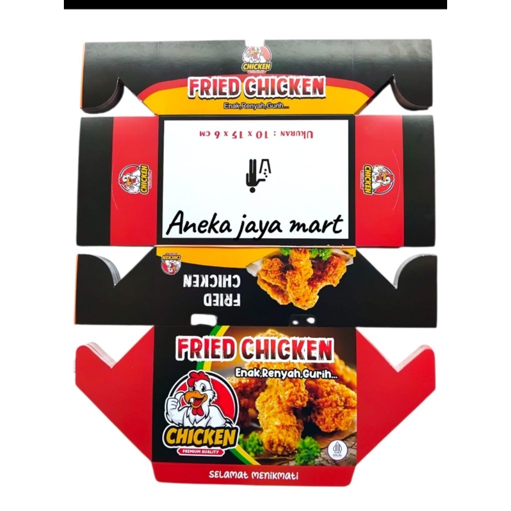 DUS FRIED CHICKEN / BOX NASI AYAM GEPREK / DUS CHICKEN  KFC