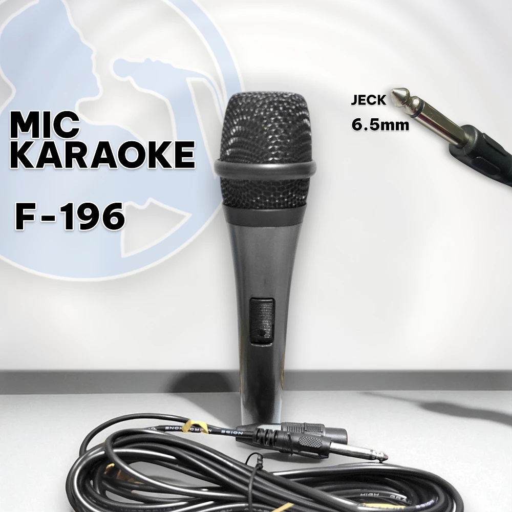 Microphone Mic Wireless F-211 Professional - Mic Kabel Fleco F-333 & F-196 Kabel Panjang dan Tebal V