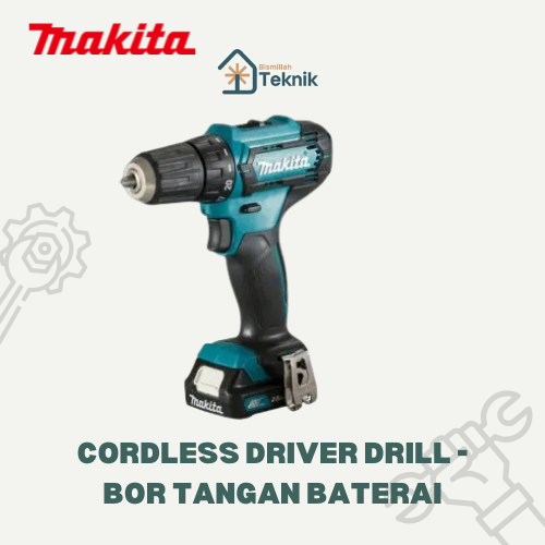 MAKITA DF333 DWYE Bor Cordless Drill Baterai Tangan Charger Cas Mesin
