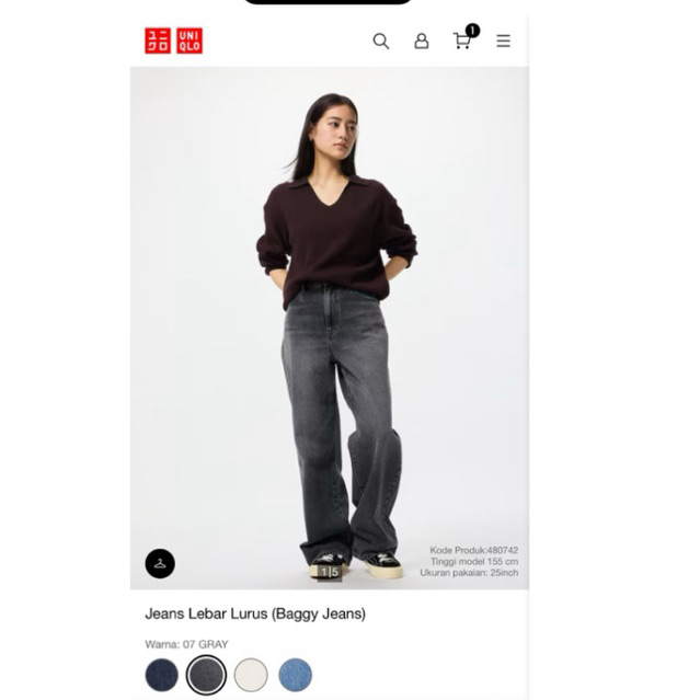 *Preloved Baggy Jeans Uniqlo*