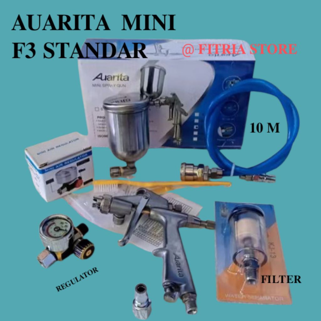 SPRAY GUN AUARITA F3 STANDAR NOZZLE 0.5/0.8/1.0