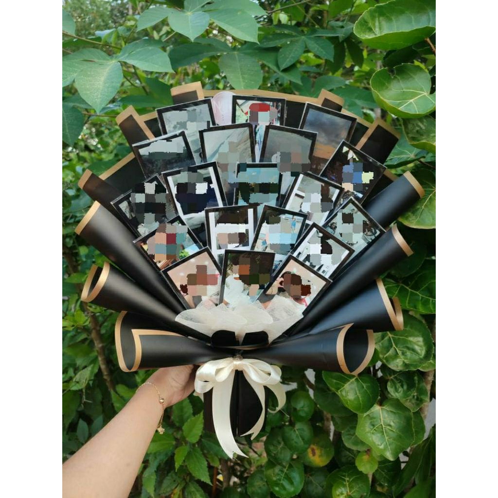 buket foto custom, foto polaroid