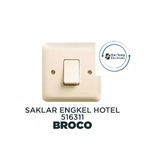 BROCO Saklar Engkel Inbow I Saklar Single Warna Cream