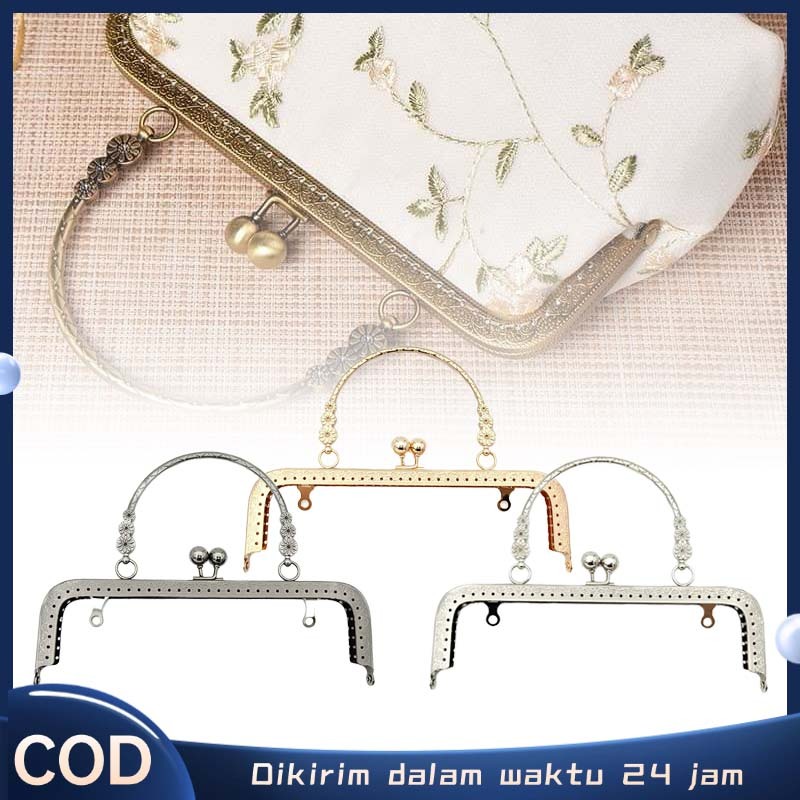 Behel Dompet Rajut 20cm Behel Tas Rajut Pesta Frame Behel Tas Rajut Aksesoris Tas Rajut