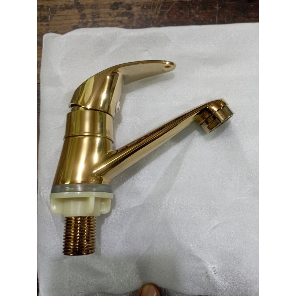 Kran Wastafel up down gold/keran air wastafel gold antik