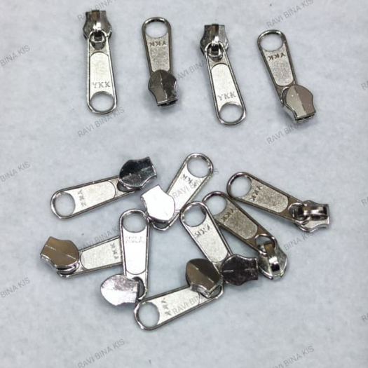 Kepala Resleting Tas Besi / Kepala Sleting / Ukuran Kepala Resleting YKK no. 5