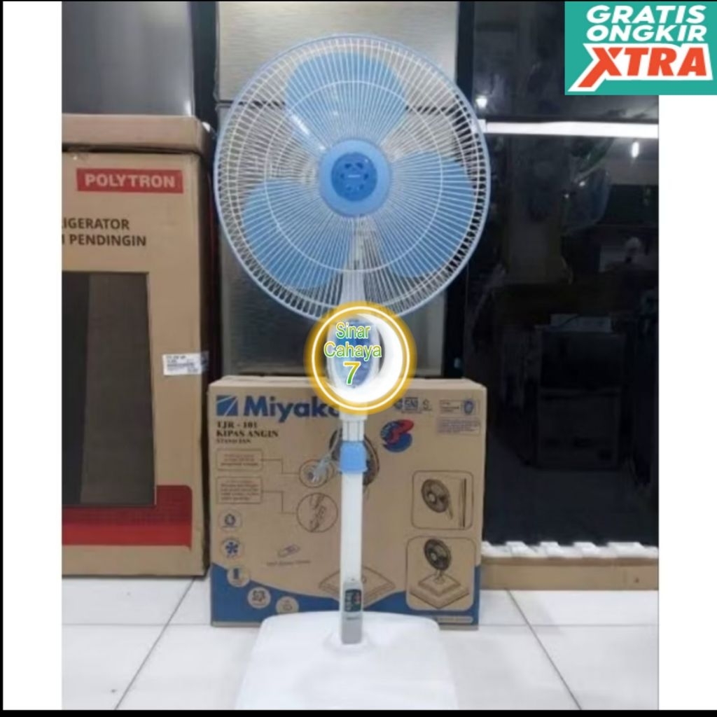 Kipas angin MIYAKO TJR-101 16 inch Remote control Berdiri/Duduk/Dinding