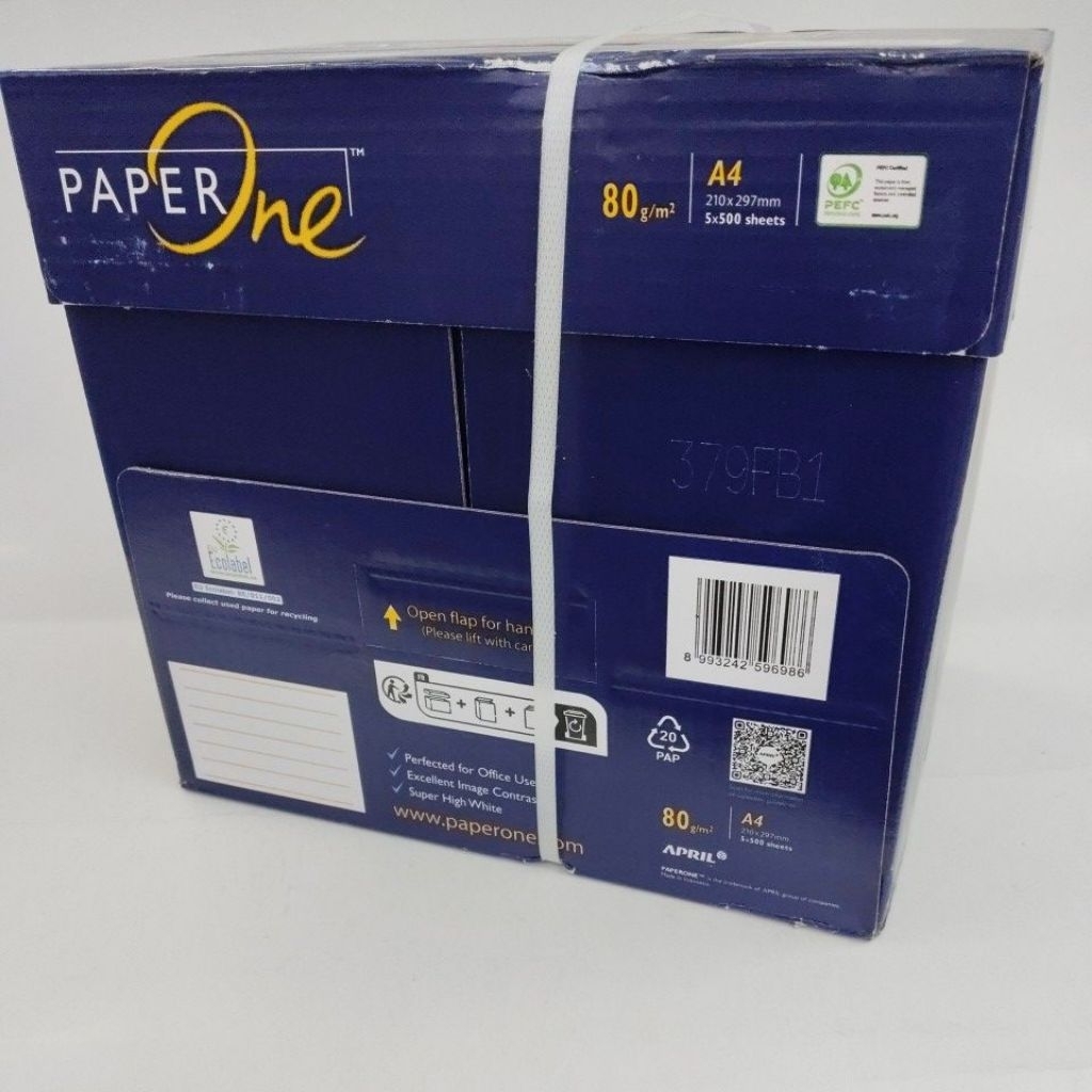 [5 RIM/1BOX] Kertas Paperone A4 80||Paperone A4 80gsm| 5 Rim