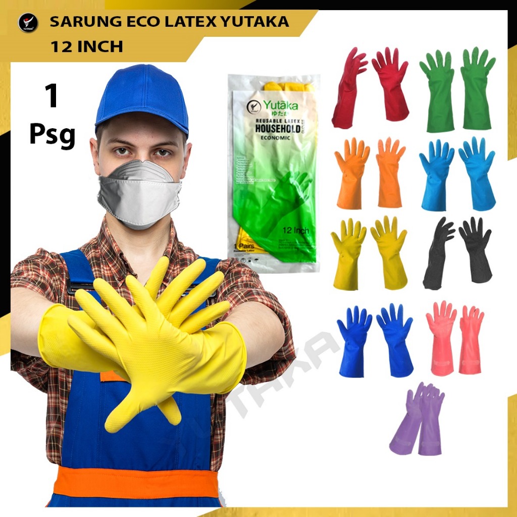 Sarung Tangan Karet Economic Panjang 12 inch atau 30 cm murah