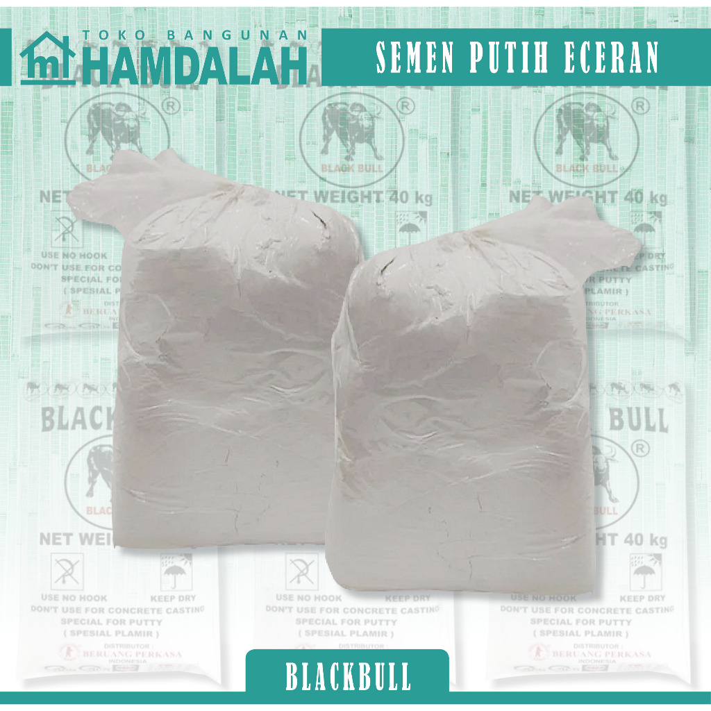 SEMEN PUTIH ECERAN || PRAKTIS || MURAH MERIAH || SESUAI KEBUTUHAN || BLACKBULL