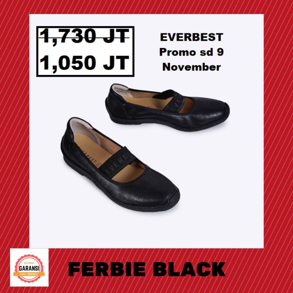 Sepatu wanita SALE Everbest FERBIE shoes original store