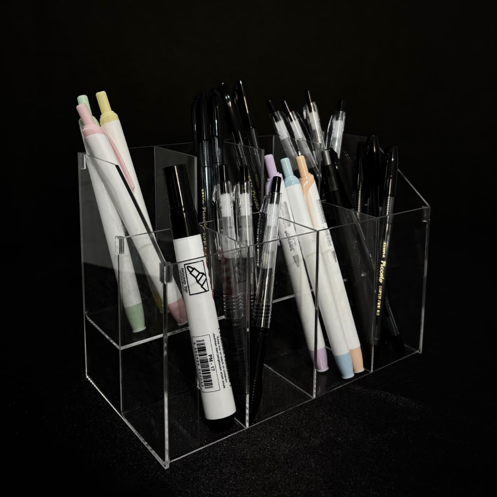 Rak Pulpen Akrlik / Tempat Pulpen Akrilik / Rak Pulpen / Atk Akrilik / Display Alat tulis Acrylic