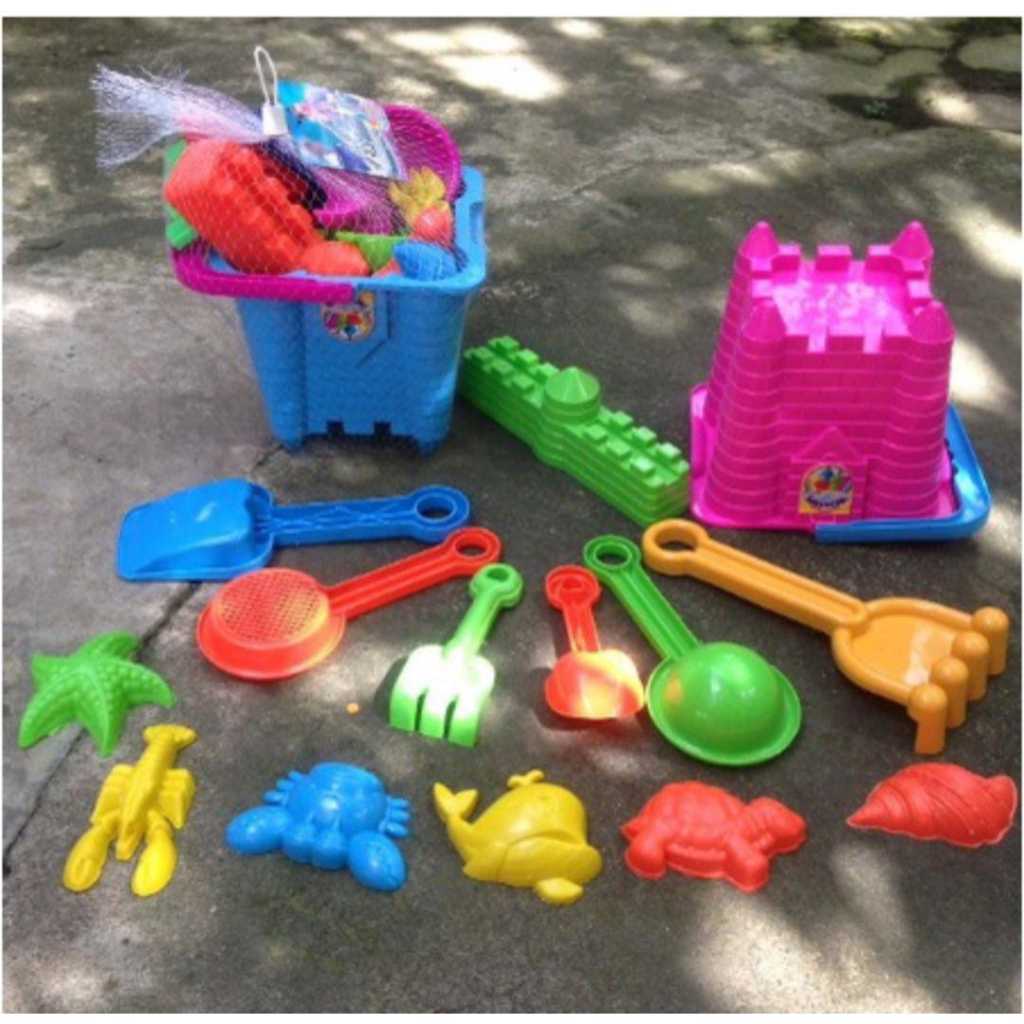 MAINAN ANAK EMBER PASIR SET CETAKAN LUCU MAINAN EMBER PASIR PANTAI