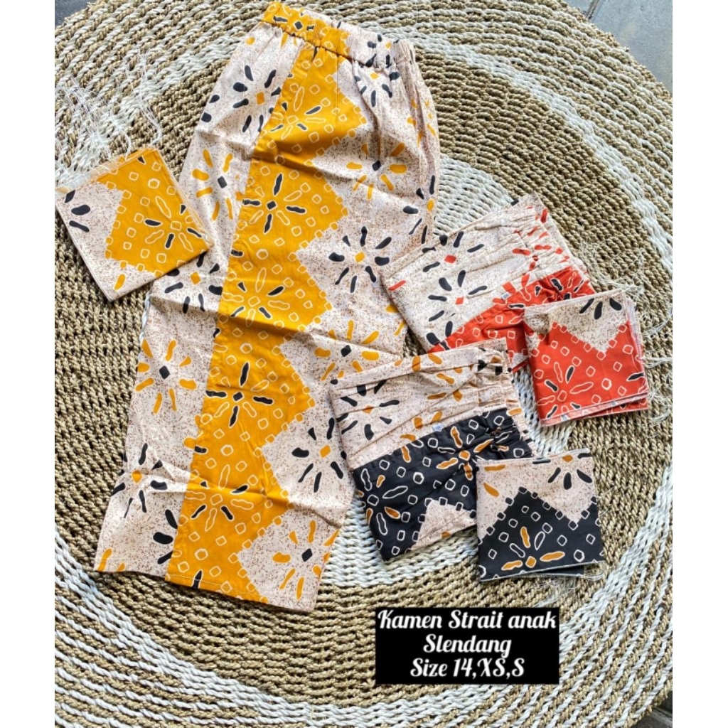 Kamen Jadi Batik Strait Katun Untuk Anak/Kamen Jadi/Kamen Anak/Kamen Batik