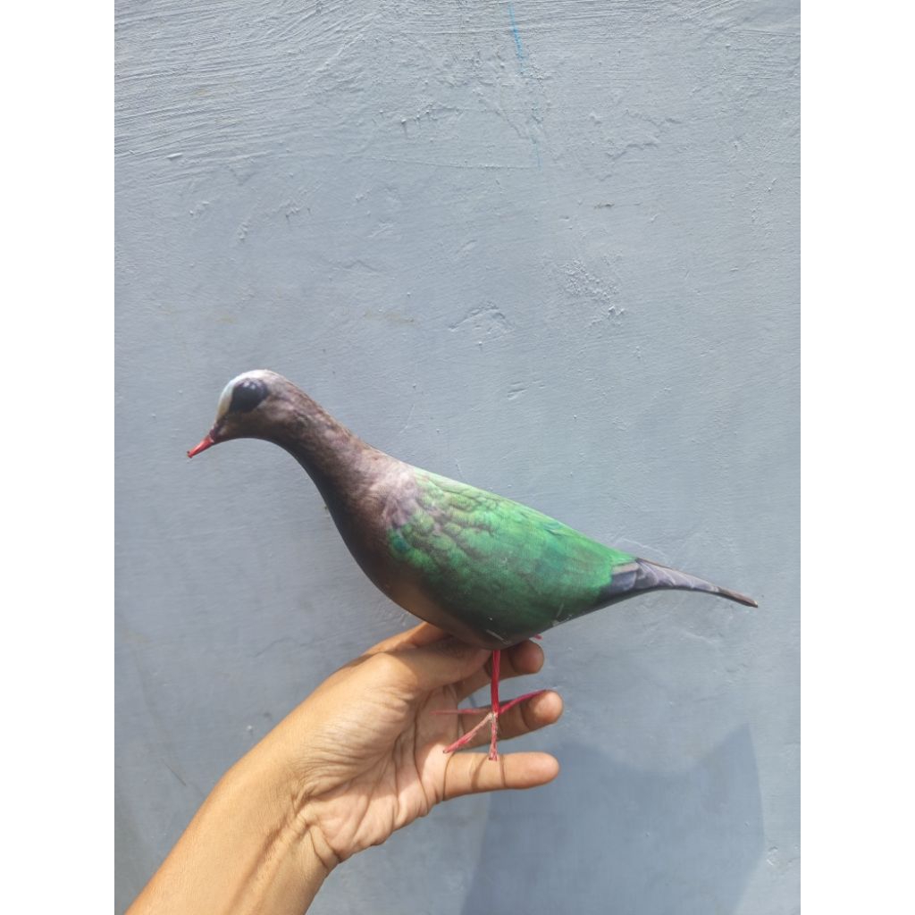 dekorasi taman patung burung limukan jontrot manuk walik batu boneka burung delimukan tahan penyok