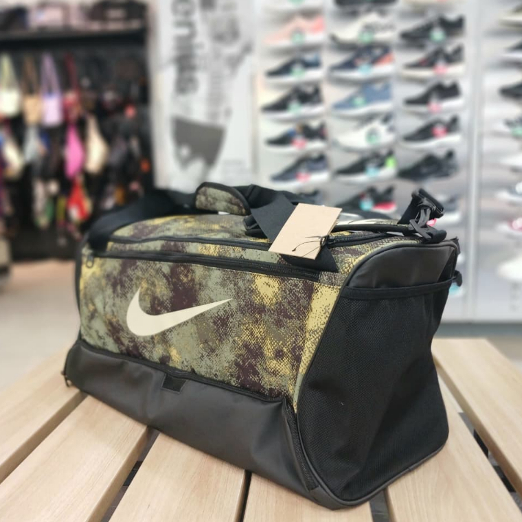 Tas Olahraga - NIKE Brasilia Duffel Bag (Medium, 60L) - Oil Green [FZ2585-386] - Original