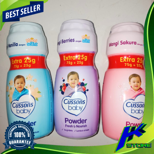 Cussons Baby Powder 100gr Bedak Cussons Bedak Bayi 75g+25g Bedak Cussons