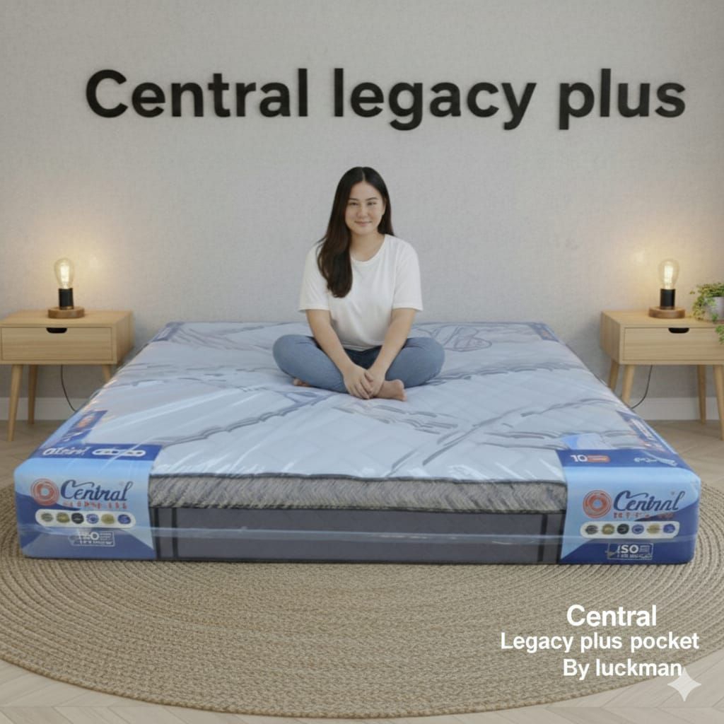 central legacy plus pocket spring kasur spring bed Garansi top Brand feel medium 160x200 kasur saja