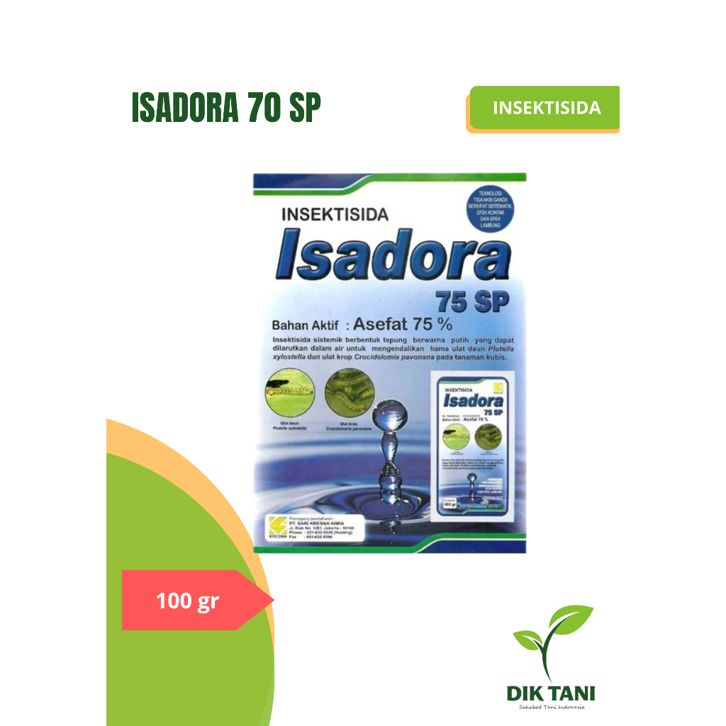 Insektisida Isadora 75 Sp 100 Gr Sistemik Tepung