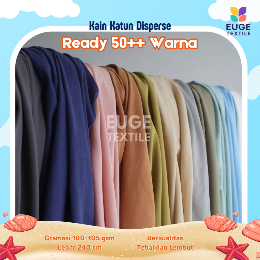 Kain Katun Microtex Disperse Per 50 cm Kain Background Foto Kain Mukena Hijab Koko Backdrop Meteran