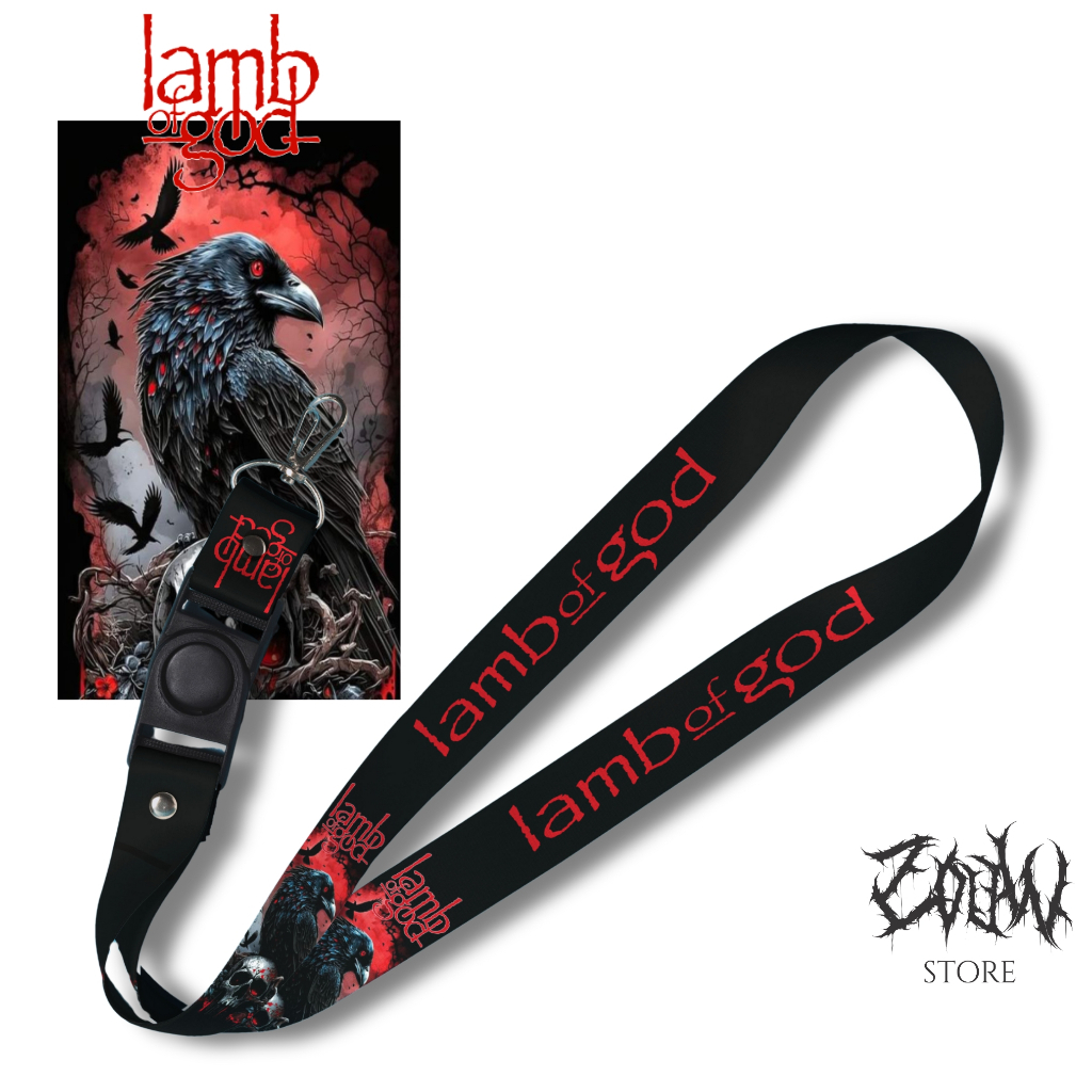 ZW LANYARD LAMB OF GOD  Gantungan Card Holder Case Handphone Key Ring Adjustable