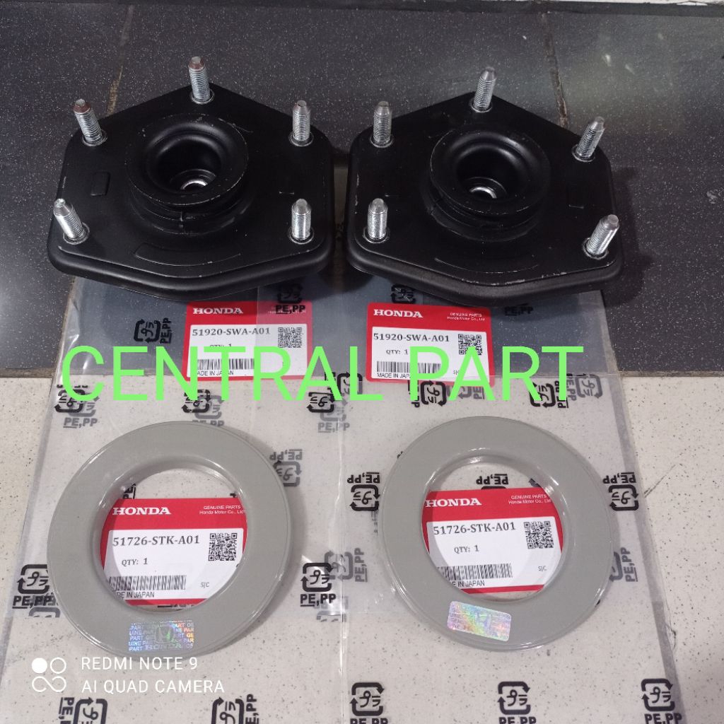 SUPPORT SHOCK + BEARING SUPPORT SHOCK DEPAN HONDA CRV 4 (4PCS)