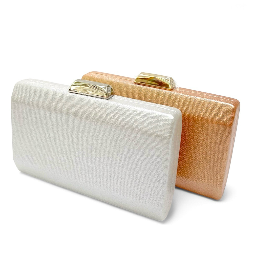 TERBARU TAS PESTA ELEGAN SIMPLE WEDDING CLUTCH WANITA 23011