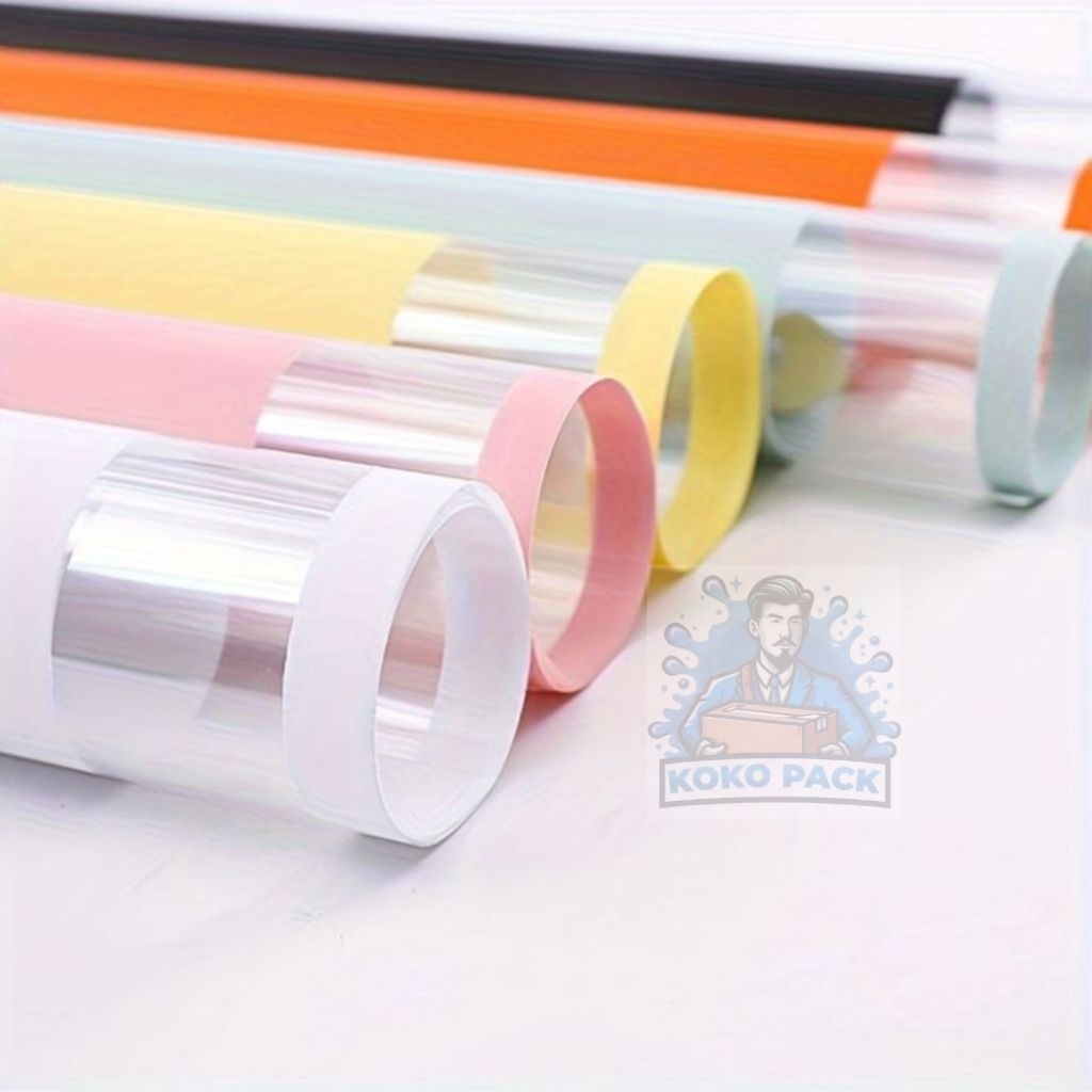 Kertas Buket List Transparan/ Kertas Cellophane Plastik Buket Bunga/ Kertas Buket Bunga