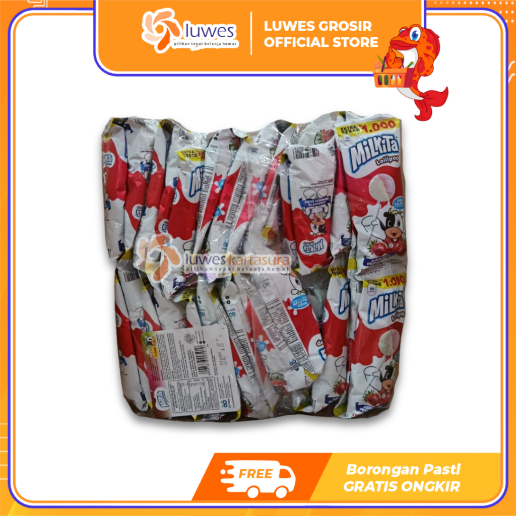 [GROSIR] Milkita Lolypop Permen Susu Permen Renceng Isi 30 Pcs Murah