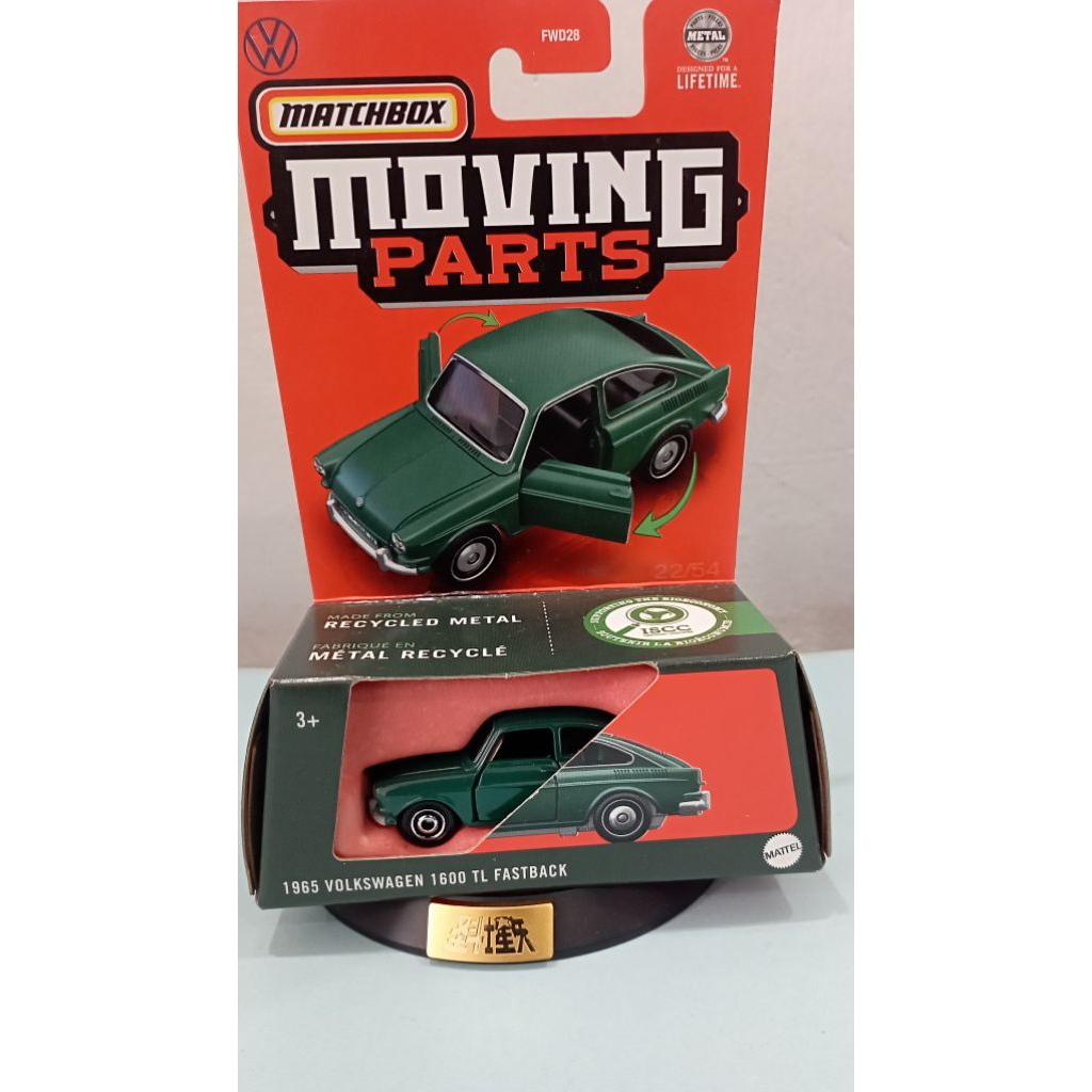 matchbox moving parts 1965 Volkswagen 1600 TL fastback