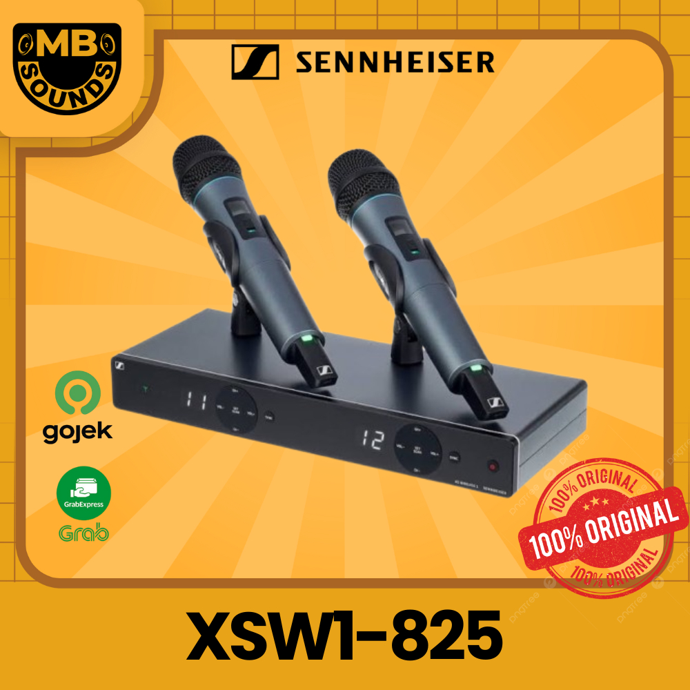 SENNHEISER XSW1-825 / XSW1 825 / XSW1825 Microphone Mic WIreless Dual-Vocal Set ORIGINAL
