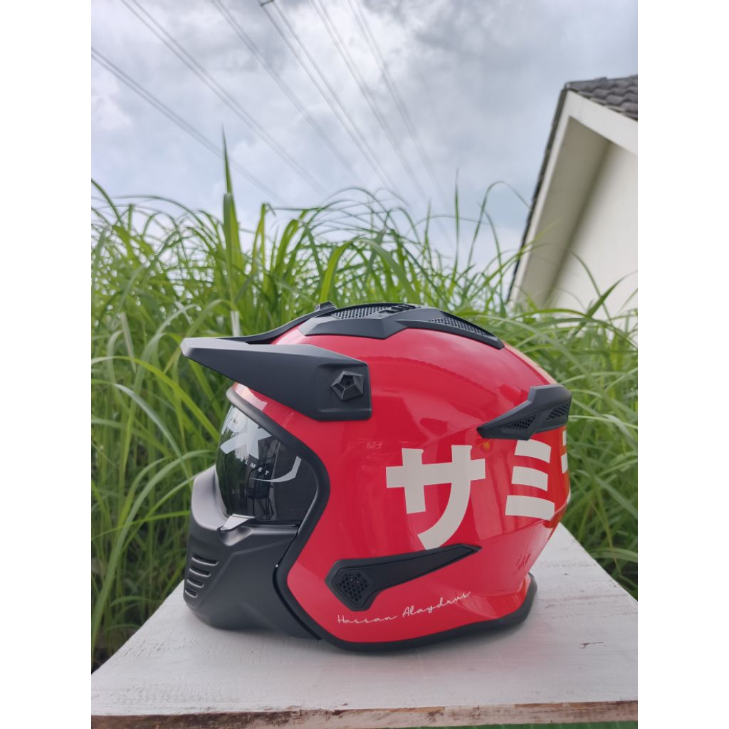 helm jpx original seri 726 mx half face full face