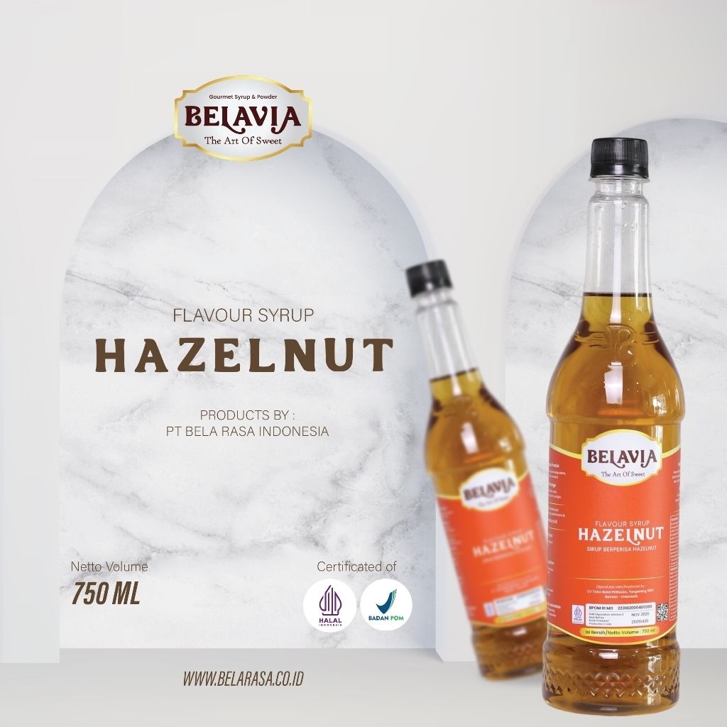 Hazelnut Syrup - Belavia Syrup