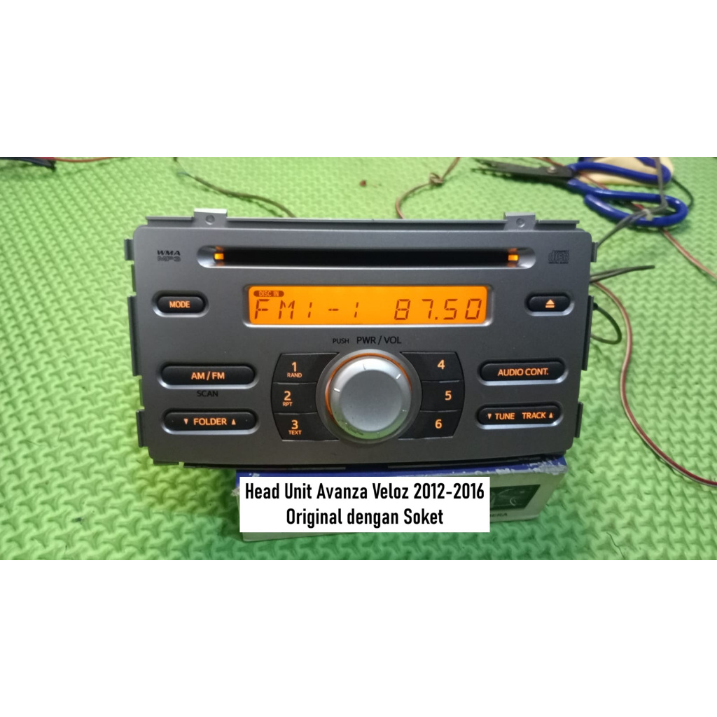 Head Unit Radio Mobil Avanza Veloz 2012-2016 | Tape mobil Veloz | Radio CD USB AUX | Dengan Soket