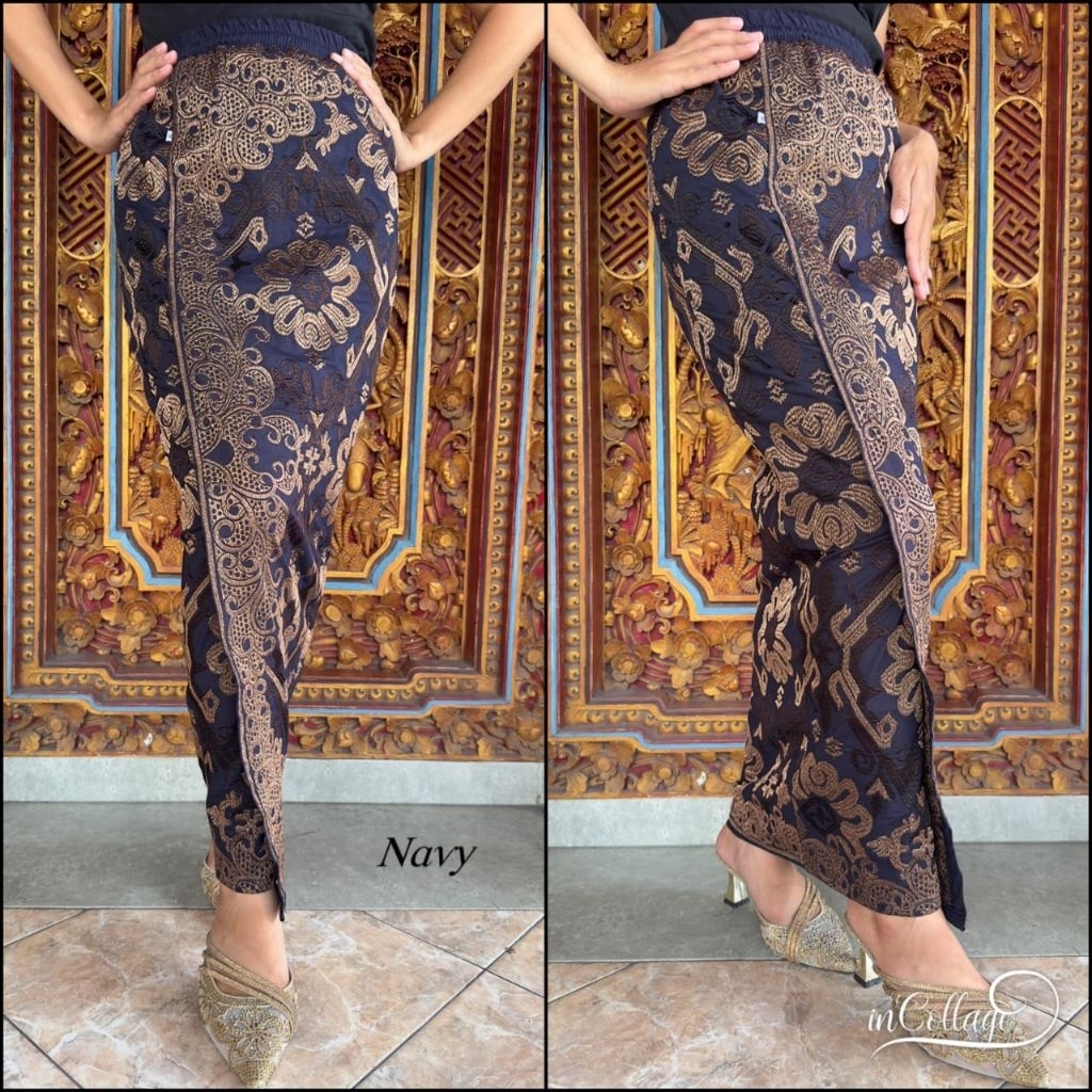 Kamen jadi katun bordir Lasem wanita bawahan tradisional setelan kebaya rok Kamen Bali Kamen jumbo