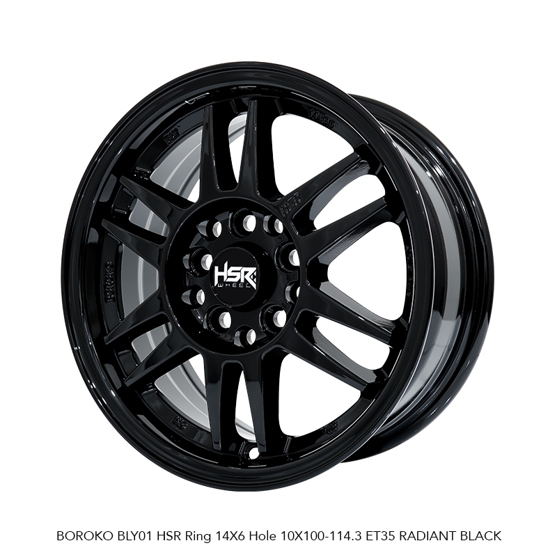 Velg Racing Terbaru Hsr Bly01 R14 Lubang 5 buat Mobil L300 New Carry Grandmax Apv